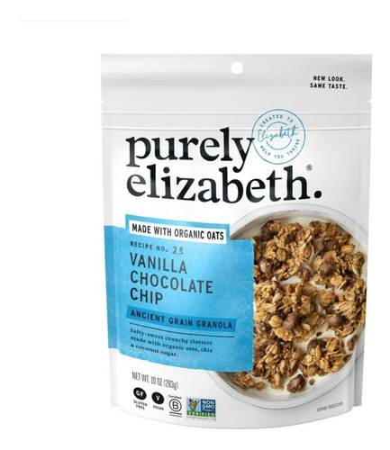 Purely Elizabeth Organic Oats, Vanilla Chocolate Chip 283 Gr