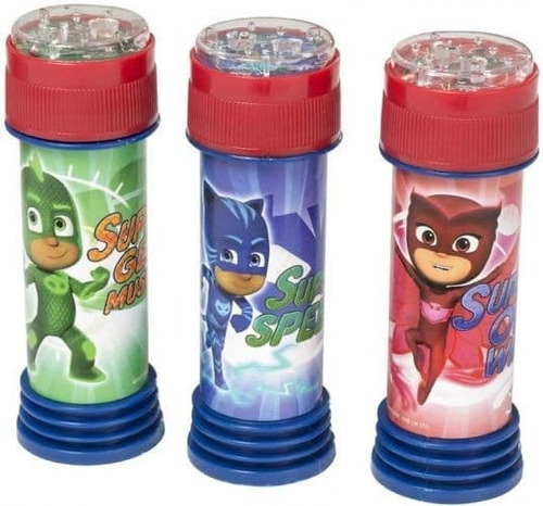 10 Burbujeros. Sorpresitas Pj Masks Héroes En Pijama Cumple 