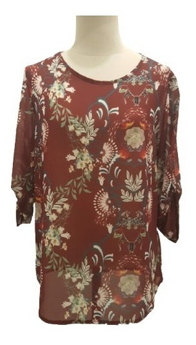 Blusa Crepe Estampado Ariane