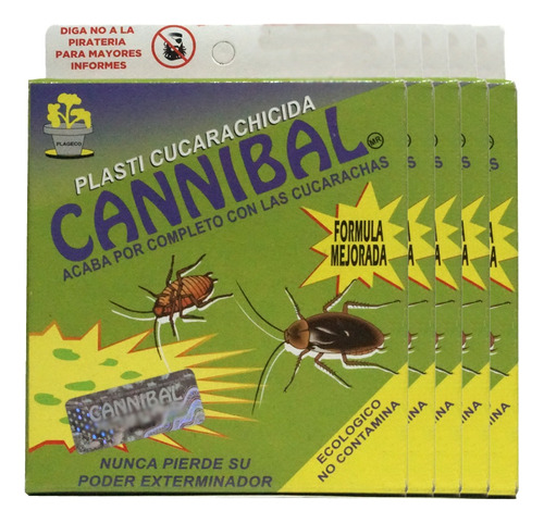 Veneno Exterminador Cannibal / Cucarachicida / 5 Piezas