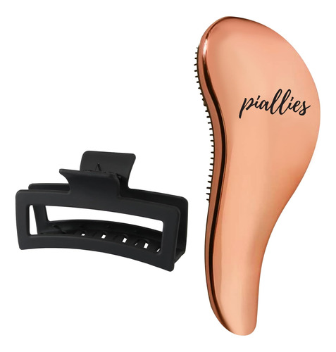 Piallies - Cepillo Desenredante Para Cabello Rizado Con Clip