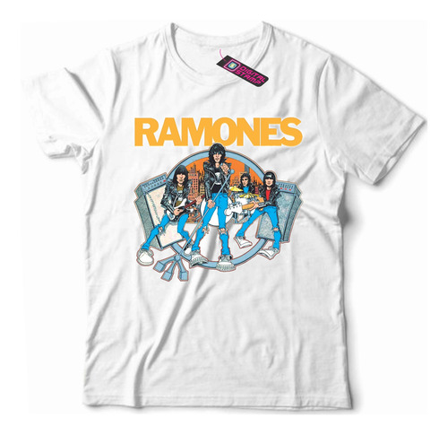 Remera The Ramones Road To Ruin 42 Dtg Premium