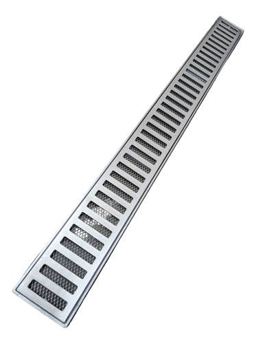Ralo Linear 10x100 Grelha Inteira Aluminio Borda De Piscina