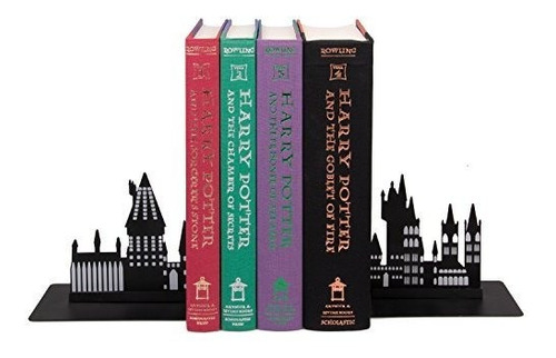 Imagen 1 de 10 de Sujeta Libros De Metal Edicion Hogwarts Harry Potter 