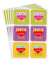 Comprar Etiqueta Superior Pegatinas De Jesús Te Ama, Pegatinas De De