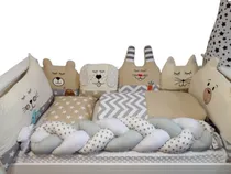Comprar Chichoneras Set Juego De Cuna Chicho Animalitos Trenza  024