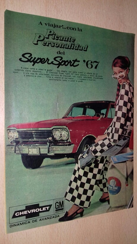 P478 Clipping Publicidad Automovil Chevrolet Año 1967