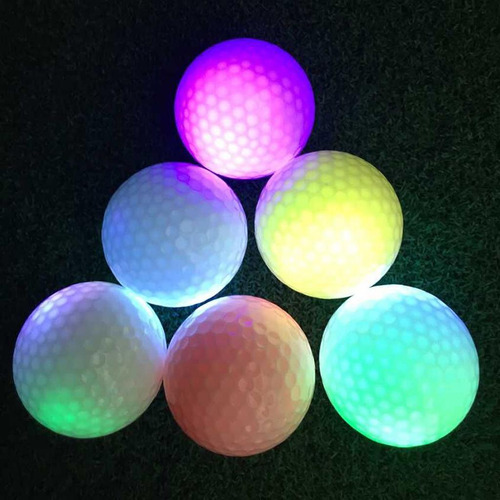 7pcs Glow In Dark Led Light Up Golf Ball Official Size