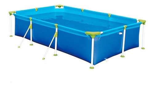 Piscina estrutural retangular Mor 001012 com capacidade de 2500 litros de 2.71m de comprimento x 1.56m de largura azul