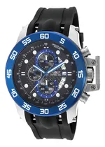 Comprar Reloj pulsera Invicta 19252 con correa de silicona color negro - bisel azul