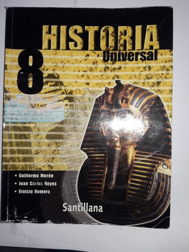 Libro Historia Universal 8vo