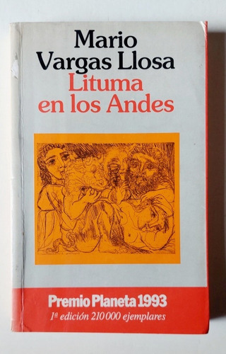 Lituma En Los Andes, Mario Vargas Llosa Primera Edición 