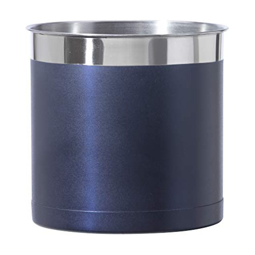 Steel Holder Utensil Crock, Jumbo, Midnight Blue 7'