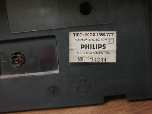 Televisor Philips 20 Pulgadas Antiguo (Usado)