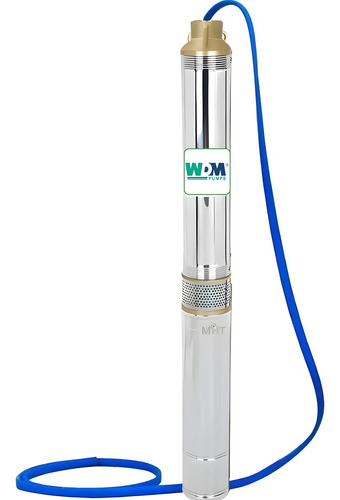 Bomba Submersa Caneta 2,0cv Para Poço Artesiano Até 180m Cor Prateado 220v