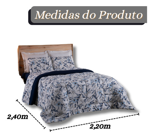 Edredom Casal Queen Extra Macio 100% Algodão Antialérgico
