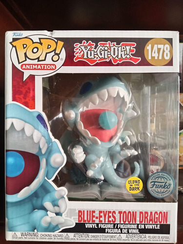 Funko Pop! Yu Gi Oh - Blue Eyes Toon Dragon #1478 Glows (Usado)
