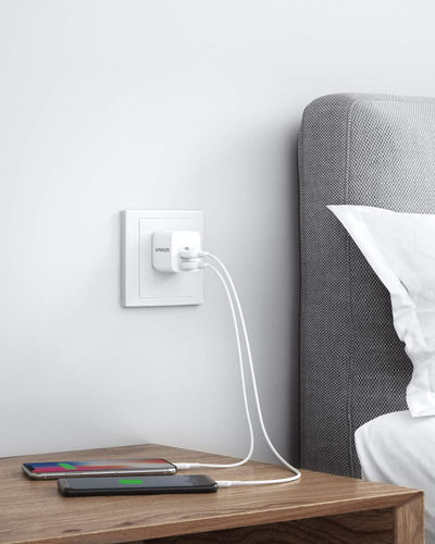 Cargador Usb Anker, Paquete De 2 Adaptadores De Cargador De