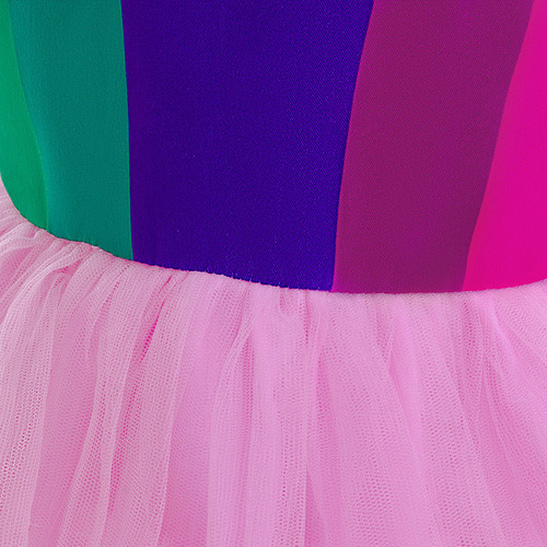 Disfraz De Trolls Poppy Cosplay Vestido Niña Fiesta