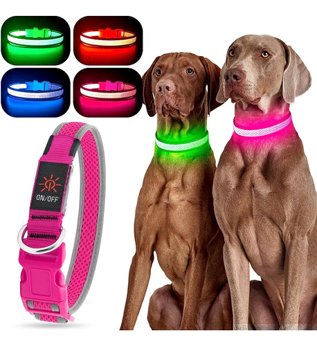 Collar De Perro Con Luz Collar De Perro Led Recargable Luz I