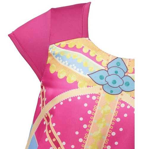 Imagem 6 de 9 de Fantasia Princesa Jasmine Pink Aladin Coroa Varinha Luvas