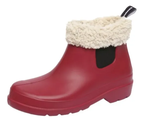 Botas de lluvia con corderito hot sale