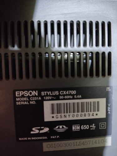 Multifuncional Epson Stylus Cx4700 Para Piezas O Refacciones