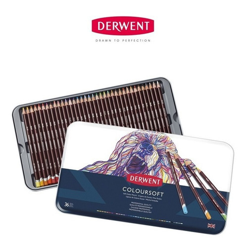 Lapis Cor Derwent Coloursoft 36 Cores