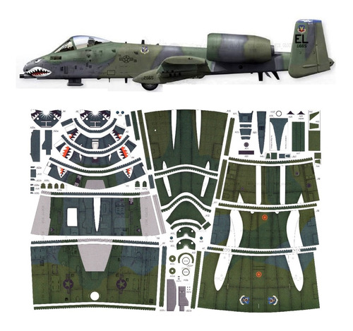 A10 Warthog Nueva Edicion Escala 1.33 Papercraft