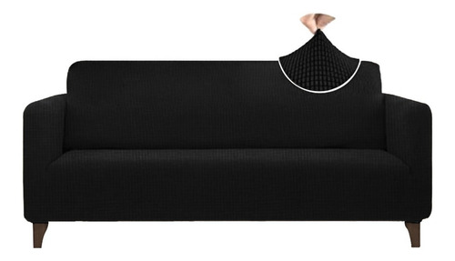 Imagen 2 de 10 de Protector Cubre Sala Ajustable Stretch Fit Elástico 3 Piezas
