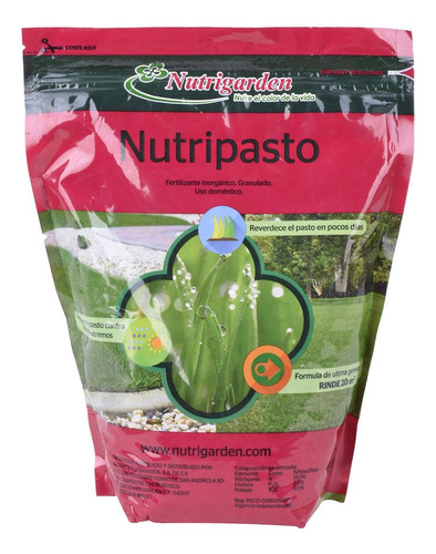 Nutripasto Nutrigarden 1 Kg Para Pasto