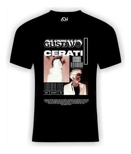 Remera Estampada Gustavo Cerati / Soda Stereo / Rock / Dtg