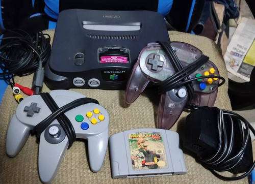 Consola Nintendo 64 Gris | 2 Controles Y Juego De Mario Kart