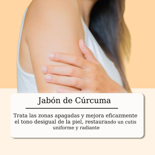 2pc Jabón Cúrcuma Para Baño Facial Y Corporal