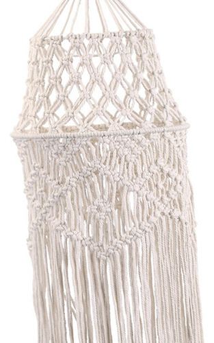 Pantalla De Lámpara De Macramé Bohemio, Tapiz De Borla