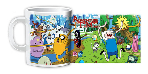 Taza Sublimada Hora De Aventura Personajes Finn Y Jake