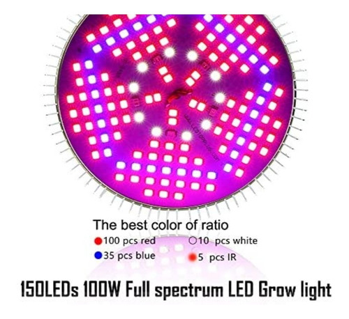 Lámpara Led Espectro Completo 100 W