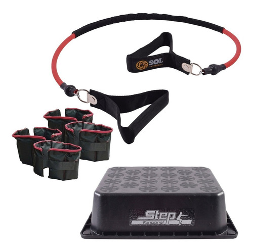 Kit Sport Maniac Step + Banda Reforzada + Tobilleras 4kg