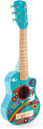 Guitarra Para Niños Guitarra Turquesa De 6 Cuerdas - Hape