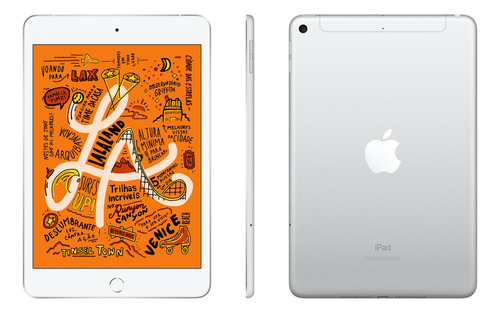 Imagem 2 de 3 de Apple iPad Mini de 7.9" Wi-Fi + Cellular 64GB Prateado A2124 (5ª geração)