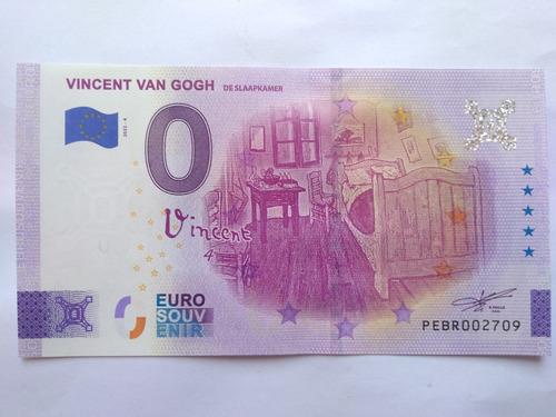 Billete 0 Euro Vincent Van Gogh El Cuarto De Arles 2022
