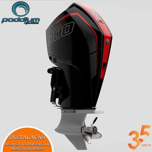Motor De Popa Mercury 300 Hp L 4t Racing + Frete E/t Poddium