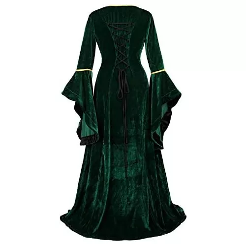 Vestido De Renacimiento Mujeres, Disfraz Medieval Mujer