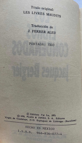 Imagen 4 de 9 de Jacques Bergier Libros Condenados De Rebelión De Los Brujos