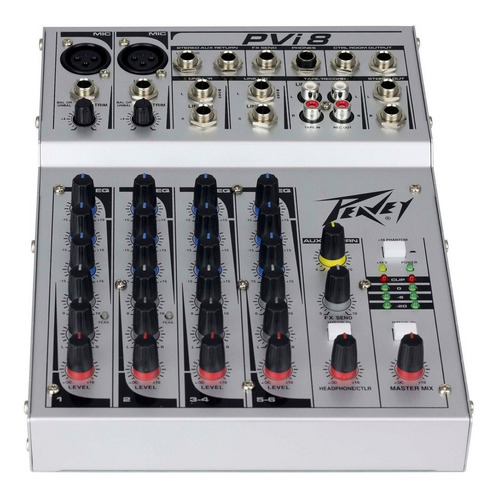 Imagen 1 de 8 de Consola Mixer Peavey Pvi-8 Cuerpo Metál 8 Ch Calidad Estudio
