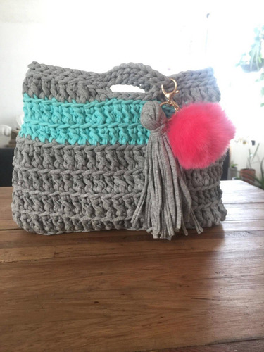 Imagen 1 de 1 de Bolsas De Trapillo Tejidas A Mano