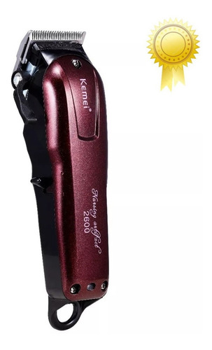 Maquina De Corte Cabelo Kemei 2600 Bivolt Sem Fio Profi + Nf