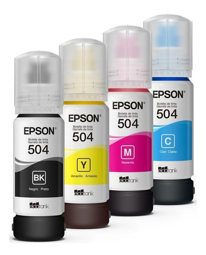 Botella Tinta Original Epson T504 Para Impresora