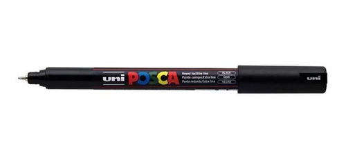 Marcador Rotulador Posca De Color Negro Ultra Fino 0.7 Mm