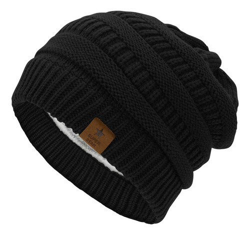 Durio - Gorro Tejido Tipo Beanie, Con Forro Polar Grueso En.